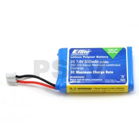 EFLB3002S35  Li-Po Battery 300Mah 2S 7.4V 35V 130X  